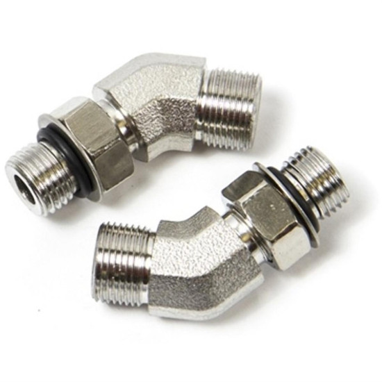 Raccords Coudés 45° 3/8 ORB (x2) HF6011 PIECESBATEAUX.COM