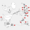 Revizione kit JABSCO 29045-3000 (dal 2008) per WC manuale JAB29045-3000 PIECESBATEAUX.COM