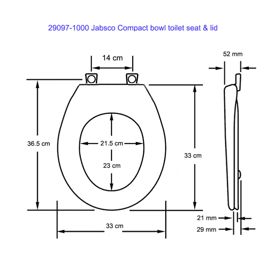 Copriwater JABSCO Compact (modello piccolo) JAB29097-1000 PIECESBATEAUX.COM