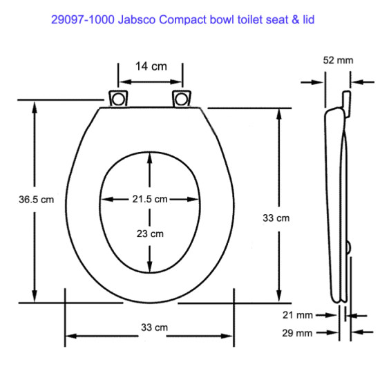 Copriwater JABSCO Compact (modello piccolo) JAB29097-1000 PIECESBATEAUX.COM