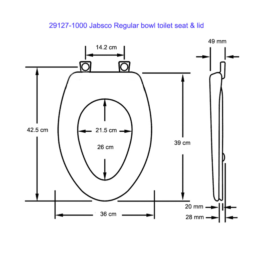 JABSCO WC-Sitz Regular (Standard) JAB29127-1000 PIECESBATEAUX.COM