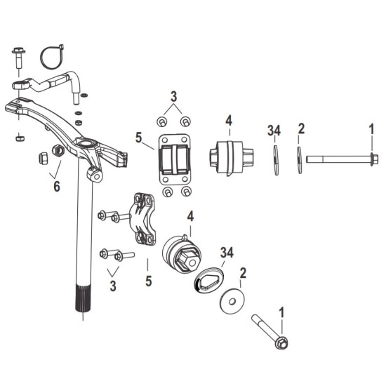 Kit Silentblocs supérieurs MERCURY 75-115 EFI KIT8M0056774 PIECESBATEAUX.COM