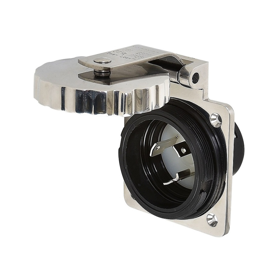 Base estanca macho MARINCO acero inoxidable 16A 230V MAR-303SSEL-BXPK PIECESBATEAUX.COM
