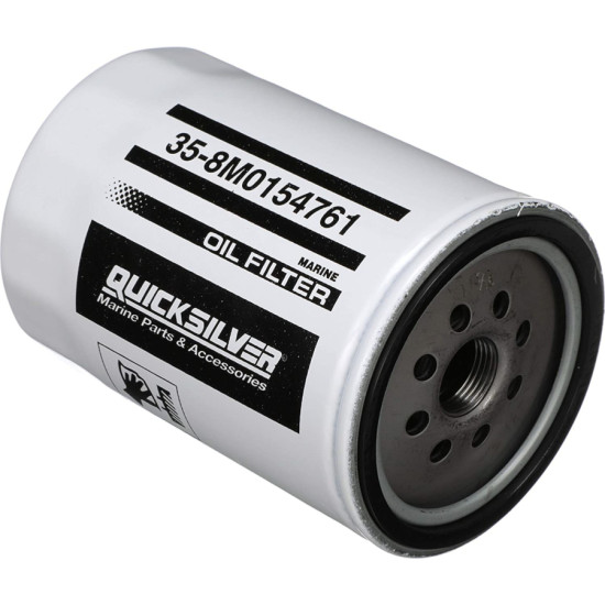 Filtro de aceite MERCRUISER, VOLVO y OMC (largo) 16595Q--8M0154761 PIECESBATEAUX.COM