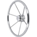 LEADER stainless steel steering wheel Ø400mm 09121609 PIECESBATEAUX.COM