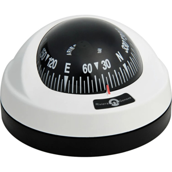 Compasso Riviera Aries Bianco 65mm 13250075 PIECESBATEAUX.COM