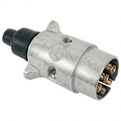 Presa per rimorchio a 7 pin (maschio) in alluminio 90800409 PIECESBATEAUX.COM