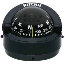 Brújula de navegación RITCHIE EXPLORER S-53 NEGRA 70 mm RITS-53 PIECESBATEAUX.COM