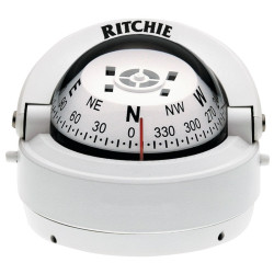 Bussola di rotta RITCHIE EXPLORER S-53 BIANCO 70 mm RITS-53W PIECESBATEAUX.COM
