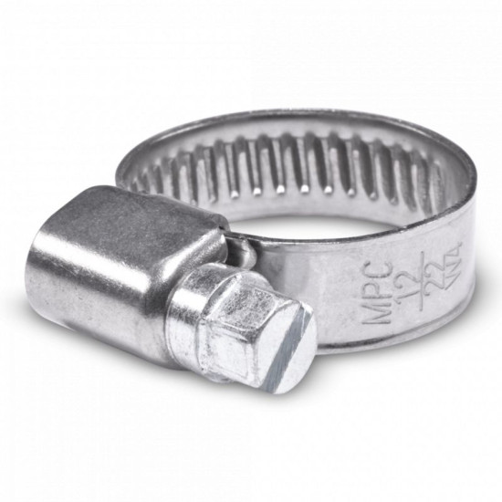 Collar Marine Todo Acero Inoxidable 12-22 mm STK-12-22 PIECESBATEAUX.COM