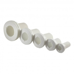 Pasa a carcasa blanca, totalmente roscado BSP TRU90419--43252071 PIECESBATEAUX.COM