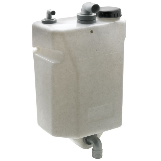 Depósito de aguas negras en tabique 25 litros vertical VETWW25W PIECESBATEAUX.COM
