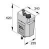 Depósito de aguas negras en tabique 25 litros vertical VETWW25W PIECESBATEAUX.COM