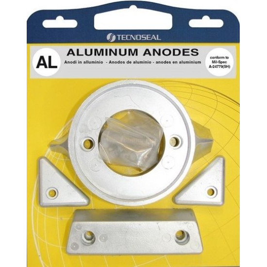 VOLVO Aluminum Anode Kit for 290C Gearcase VOL-KIT4 PIECESBATEAUX.COM