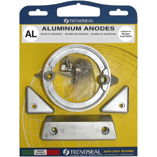 Kit Anodes Aluminium VOLVO Embase 290C DUO PROP VOL-KIT6 PIECESBATEAUX.COM