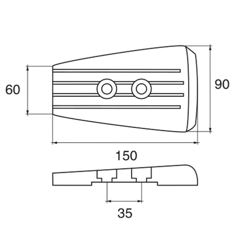 Kit de ánodos de aluminio VOLVO SX-A, DPS-A, DPS-B, FWD 8M6007989 PIECESBATEAUX.COM