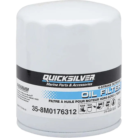 Filtro de aceite MERCURY 175 a 300 CV 3.4L V6 y 4.6L V8 8M0123025--8M0176312 PIECESBATEAUX.COM