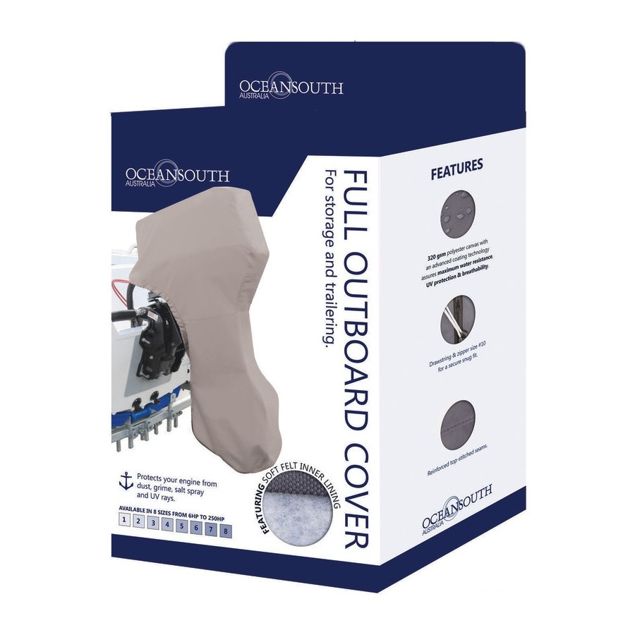 Copertura integrale per motore fuoribordo da 25 a 60 CV OCEMA0755 PIECESBATEAUX.COM