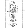 Kit pompa dell'acqua HONDA BF8D, 9.9D (con corpo pompa) 06193-ZW9-010 PIECESBATEAUX.COM