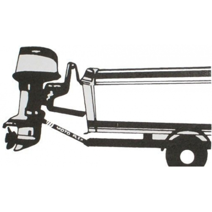 Supporto motore fuoribordo per rimorchio EA-C11096 PIECESBATEAUX.COM