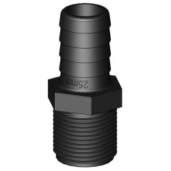 Racor MM roscado/estriado 3/4'' x 19 mm TRU90252 PIECESBATEAUX.COM