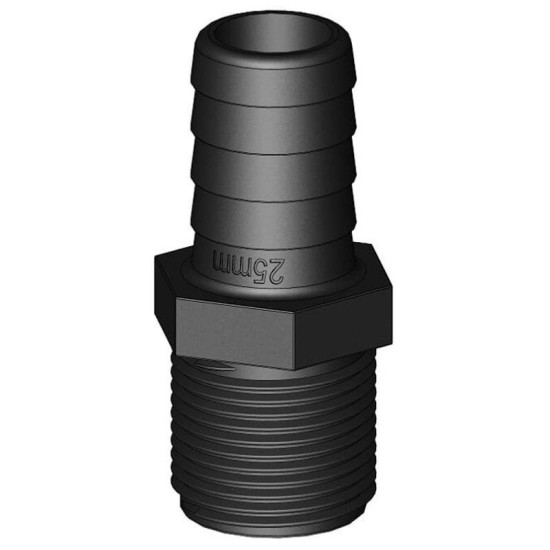 MM-Anschluss mit Gewinde/Rille 3/4'' x 19 mm TRU90252 PIECESBATEAUX.COM