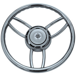 Volante T26 SAVORETTI Ø350mm Inox 71250105 PIECESBATEAUX.COM
