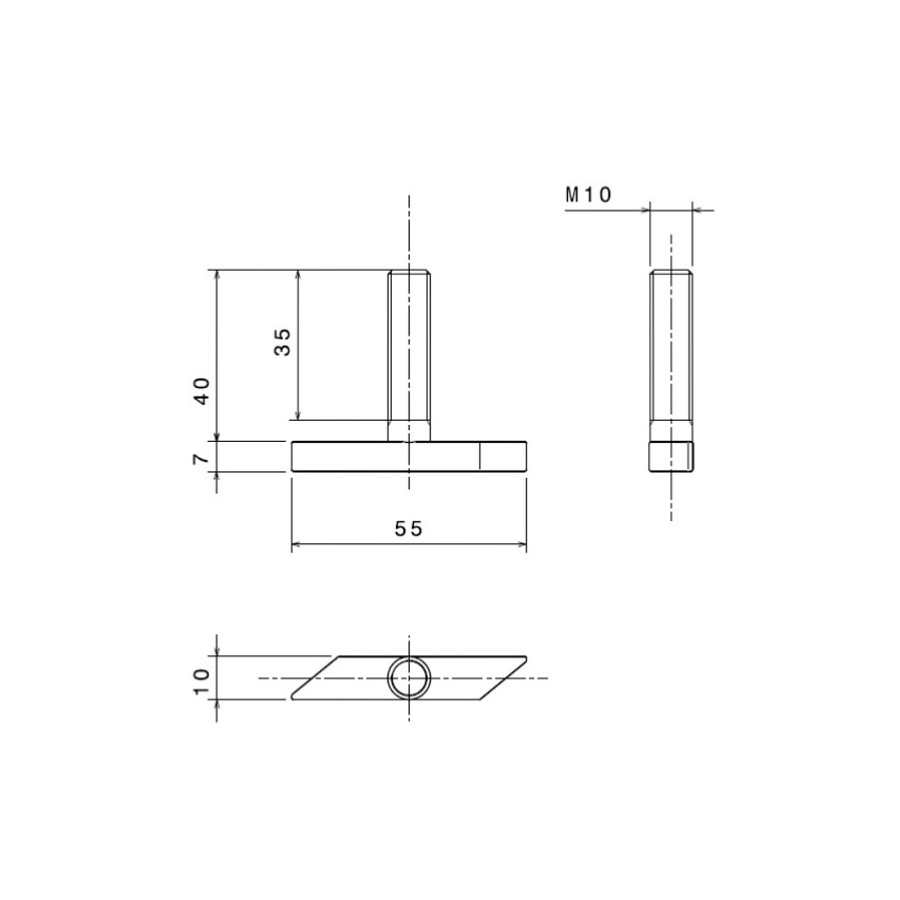 Kit de 4 fijaciones para defensa de muelle 65843 PIECESBATEAUX.COM