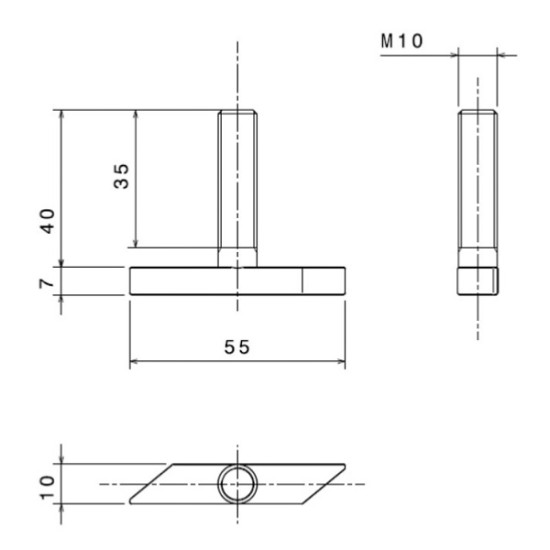 Kit di 4 fissaggi per parabordi 65843 PIECESBATEAUX.COM