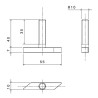 Kit di 4 fissaggi per parabordi 65843 PIECESBATEAUX.COM