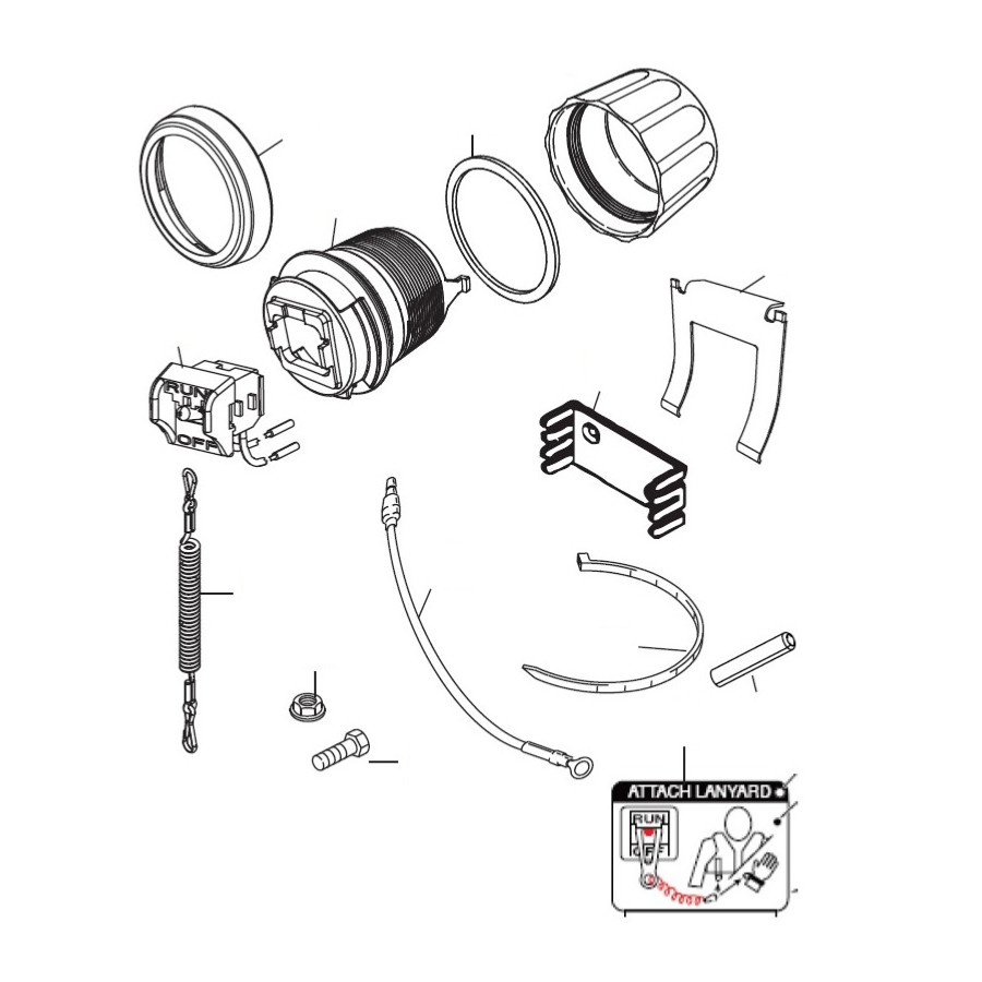 Kit de interruptor de circuito MERCURY MERCRUISER 19674A08 PIECESBATEAUX.COM