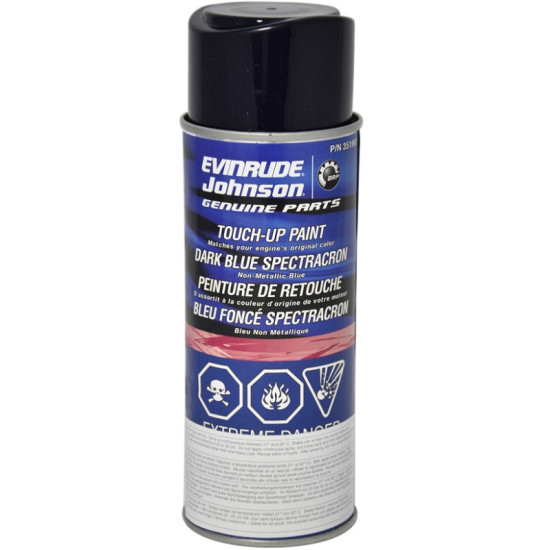 Peinture EVINRUDE Bleu Foncé Spectracron (E-TEC 2005 et +) 351907 PIECESBATEAUX.COM