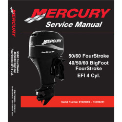 Manuale di servizio MERCURY 40-60 EFI 4 Tempi 883065R02 PIECESBATEAUX.COM