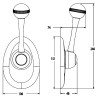 Single-lever side control unit CH2850P PIECESBATEAUX.COM