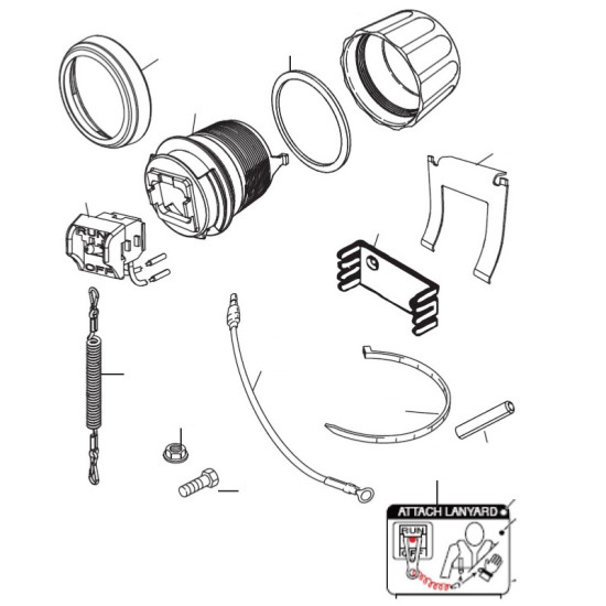 Kit Interrupteur Coupe Circuit MERCRUISER 19674A06 PIECESBATEAUX.COM