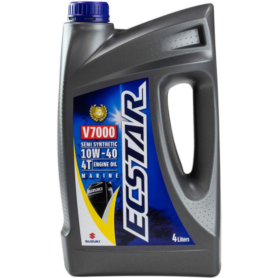 Olio per fuoribordo 4 Tempi ECSTAR SUZUKI 10W40 (4L) 990F0-22B31-004 PIECESBATEAUX.COM