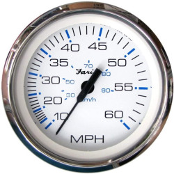 Tachimetro 0-60 MPH FARIA Chesapeake SS bianco FA33811 PIECESBATEAUX.COM