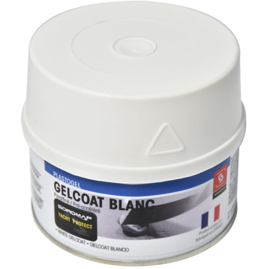 Gelcoat bianco paraffinato pre-accelerato 250 g SOR140898 PIECESBATEAUX.COM