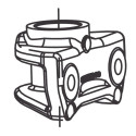 Bottom Yoke MERCURY 75-115 EFI 8M0217270 PIECESBATEAUX.COM