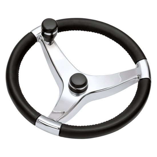 Schmitt &amp; Ongaro Evo Pro Ø340mm steering wheel with knob 7241321FGK PIECESBATEAUX.COM