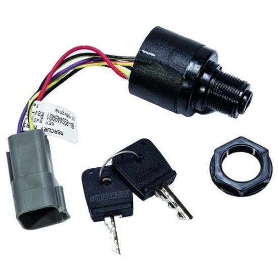 Conmutador con llave MERCURY 3 posiciones 893449T01 PIECESBATEAUX.COM
