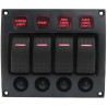 Quadro elettrico stagno 4 interruttori ON/OFF 65000765 PIECESBATEAUX.COM
