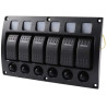 Quadro elettrico stagno 6 interruttori ON/OFF 65000766 PIECESBATEAUX.COM