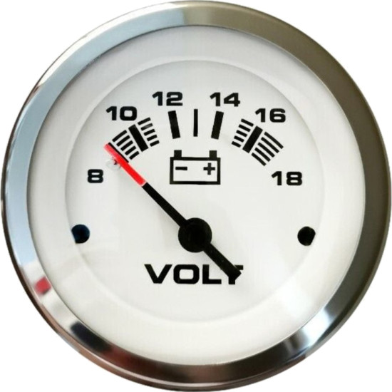 12-Volt-Voltmeter (Lido Pro) 59656FE PIECESBATEAUX.COM