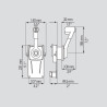 Boitier de Commande Latéral Encastré Ultraflex B183 B-183 PIECESBATEAUX.COM