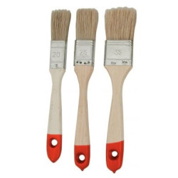 Lote de 3 pinceles con mango de madera 20/25/35 001367--EURO PIECESBATEAUX.COM