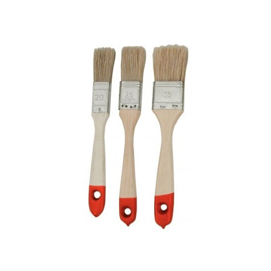 Set di 3 pennelli con manico in legno 20/25/35 001367--EURO PIECESBATEAUX.COM