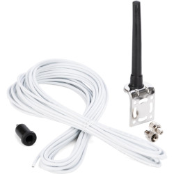 Antenna VHF per barca a vela in gomma nera con cavo e staffa GLORA111 PIECESBATEAUX.COM