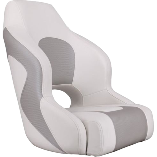Deluxe sports driving seat, white/gray GS73252 PIECESBATEAUX.COM