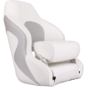 Sedile pilota di lusso bianco / grigio GS73251 PIECESBATEAUX.COM